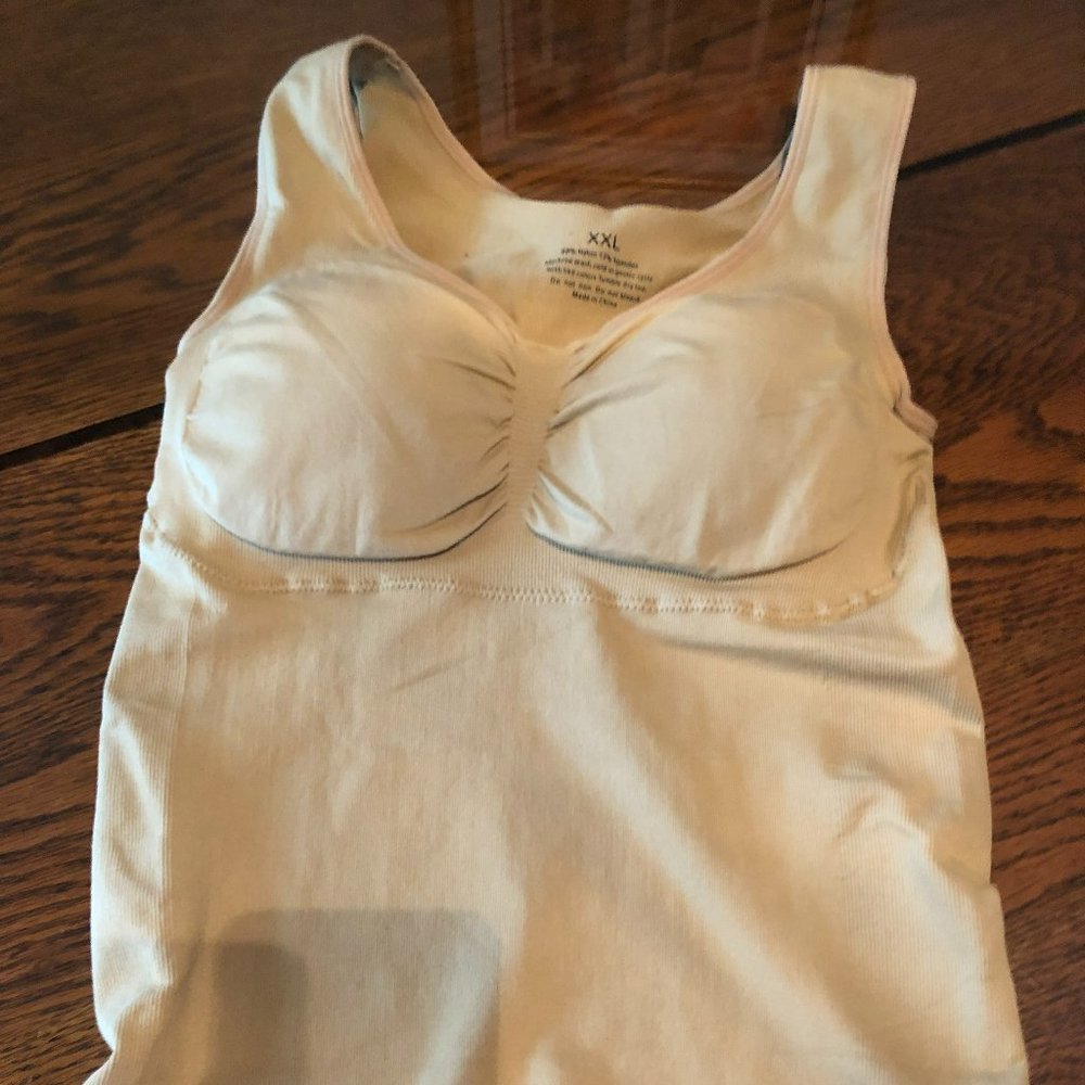 CONTORLY Beige Camisole, 2X,